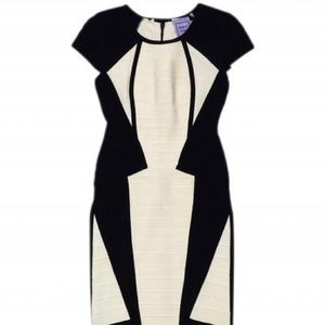 NEW HERVE LEGER BLACK COCKTAIL DRESS